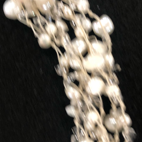 5 strand freshwater pearl necklace - Picture 4 of 8